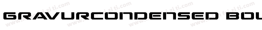GravurCondensed bold字体转换
